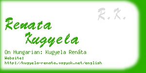 renata kugyela business card